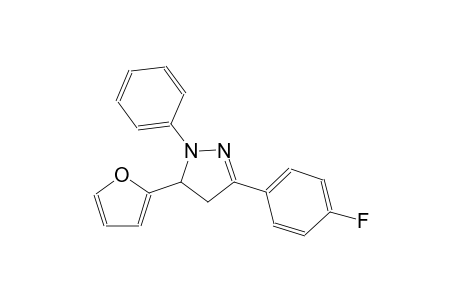 1H-pyrazole, 3-(4-fluorophenyl)-5-(2-furanyl)-4,5-dihydro-1-phenyl-