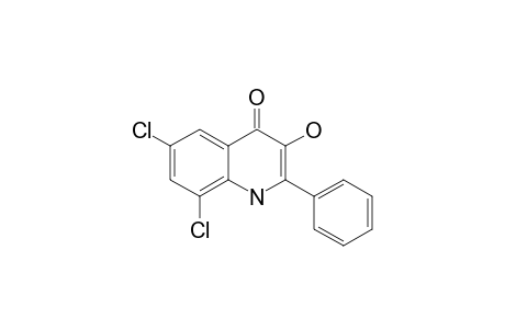 2-PHENYL-3-HYDROXY-6,8-DICHLORO-QUINOLIN-4(1H)-ONE