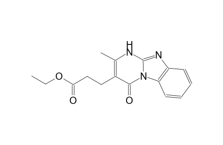 Pyrimido[1,2-a][1,3]benzimidazole-3-propanoic acid, 1,4-dihydro-2-methyl-4-oxo-, ethyl ester