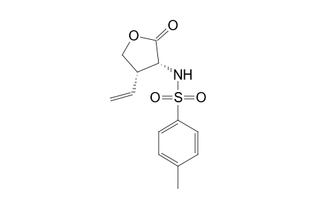 Benzenesulfonamide, N-(4-ethenyltetrahydro-2-oxo-3-furanyl)-4-methyl-, cis-(.+-.)-