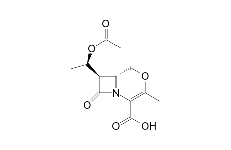 (7R)-7-(1'-Acetoxyethyl)-3-methyl-2-isoxacephem-4-carboxylic Acid