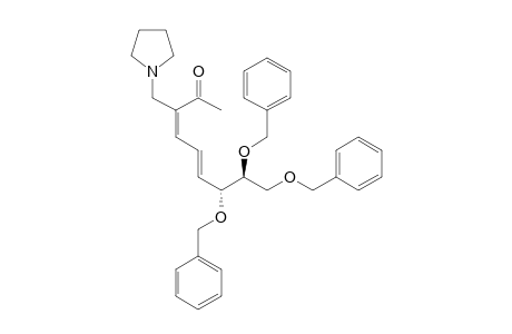 (3E,5E)-7,8,9-TRI-O-BENZYL-1,3,4,5,6-PENTADEOXY-3-PYRROLIDINOMETHYL-D-ERYTHRO-NON-3,5-DIENE-2-ULOSE
