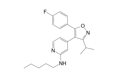 4-[5-(4-Fluorophenyl)-3-isopropylisoxazol-4-yl]-pyridin-2-yl-pentylamine