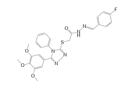 acetic acid, [[4-phenyl-5-(3,4,5-trimethoxyphenyl)-4H-1,2,4-triazol-3-yl]thio]-, 2-[(E)-(4-fluorophenyl)methylidene]hydrazide