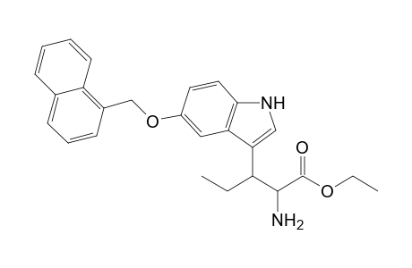 2-Amino-3-[5-(1-naphthalenylmethoxy)-1H-indol-3-yl]pentanoic acid ethyl ester