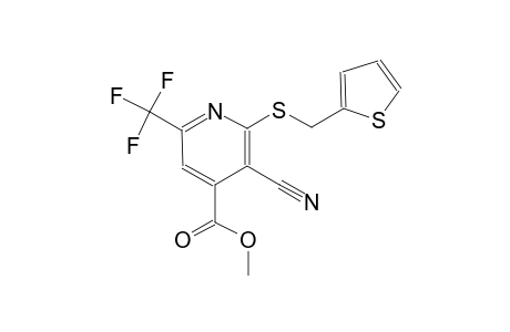 methyl 3-cyano-2-[(2-thienylmethyl)sulfanyl]-6-(trifluoromethyl)isonicotinate