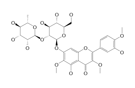 QUERCETAGETIN-3,6,4'-TRIMETHOXY-7-O-HESPERIDOSIDE