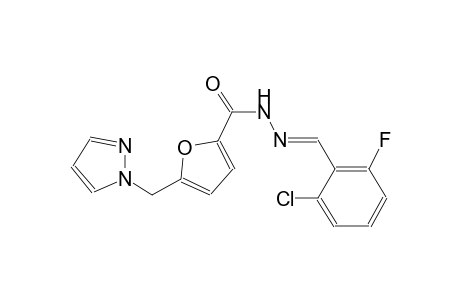 N'-[(E)-(2-chloro-6-fluorophenyl)methylidene]-5-(1H-pyrazol-1-ylmethyl)-2-furohydrazide