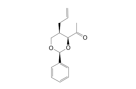 (2S,4S,5S)-4-Acetyl-2-phenyl-5-(2-propenyl)-1,3-dioxacyclohexane
