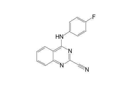 4-[(4-Fluorophenyl)amino]quinazoline-2-carbonitrile