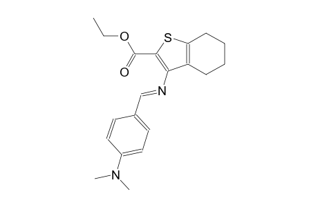 benzo[b]thiophene-2-carboxylic acid, 3-[[(E)-[4-(dimethylamino)phenyl]methylidene]amino]-4,5,6,7-tetrahydro-, ethyl ester