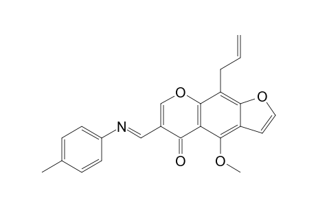 9-allyl-4-methoxy-6-[N-(4-methylphenyl)iminomethyl]-5H-furo[3,2-g]chromen-5-one