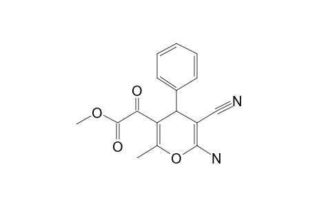 Methyl 2-(6-amino-5-cyano-2-methyl-4-phenyl-4H-pyran-3-yl)-2-oxoacetate