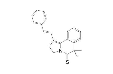 6,6-dimethyl-1-[(E)-2-phenylethenyl]-2,3-dihydropyrrolo[2,1-a]isoquinoline-5-thione