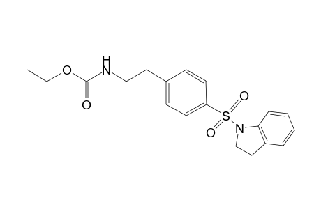Carbamic acid, [2-[4-[(2,3-dihydro-1H-indol-1-yl)sulfonyl]phenyl]ethyl]-, ethyl ester