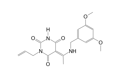 (5E)-1-allyl-5-{1-[(3,5-dimethoxybenzyl)amino]ethylidene}-2,4,6(1H,3H,5H)-pyrimidinetrione