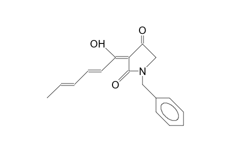 1-Benzyl-3-sorbyl-pyrrolidine-2,4-dione