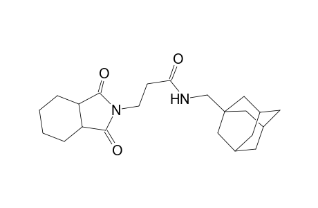 N-(1-adamantylmethyl)-3-(1,3-dioxooctahydro-2H-isoindol-2-yl)propanamide