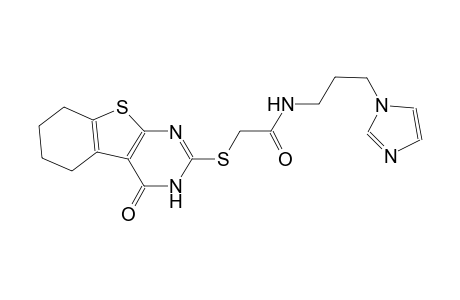 acetamide, 2-[(3,4,5,6,7,8-hexahydro-4-oxobenzo[4,5]thieno[2,3-d]pyrimidin-2-yl)thio]-N-[3-(1H-imidazol-1-yl)propyl]-