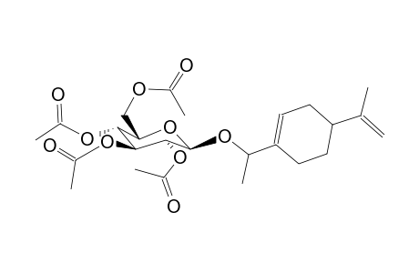 [1-(4-Isopropenyl-cyclohex-1-enyl)-ethyl]-2,3,4,6-tetra-O-acetyl-b-d-glucopyranoside