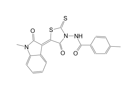 benzamide, N-[(5Z)-5-(1,2-dihydro-1-methyl-2-oxo-3H-indol-3-ylidene)-4-oxo-2-thioxothiazolidinyl]-4-methyl-