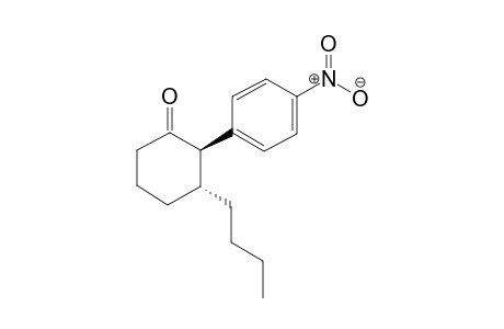 trans-3-Butyl-2-(4-nitrophenyl)cyclohexan-1-one