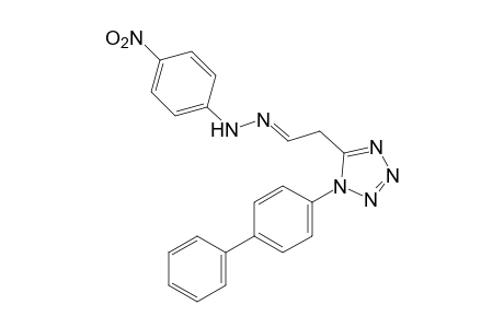 1-(4-biphenylyl)-1H-tetrazole-5-acetaldehyde, (p-nitrophenyl)hydrazone