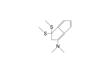 3-Dimethylamino-1,1-bis(methylthio)-1,2-dihydro-pentalene