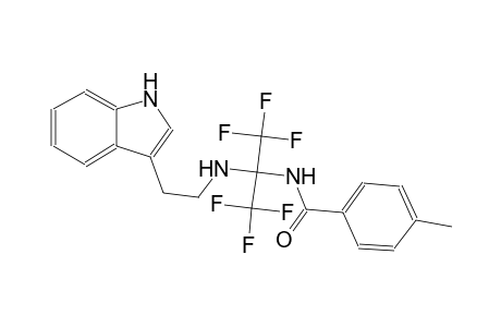 4-Methyl-N-[2,2,2-trifluoro-1-[2-(1H-indol-3-yl)-ethylamino]-1-trifluoromethyl-ethyl]-benzamide