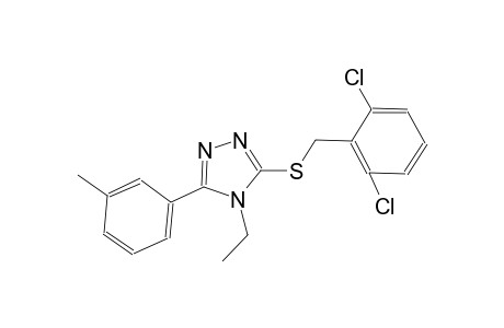 3-[(2,6-dichlorobenzyl)sulfanyl]-4-ethyl-5-(3-methylphenyl)-4H-1,2,4-triazole