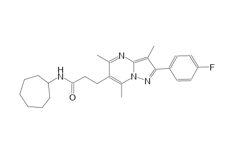 pyrazolo[1,5-a]pyrimidine-6-propanamide, N-cycloheptyl-2-(4-fluorophenyl)-3,5,7-trimethyl-