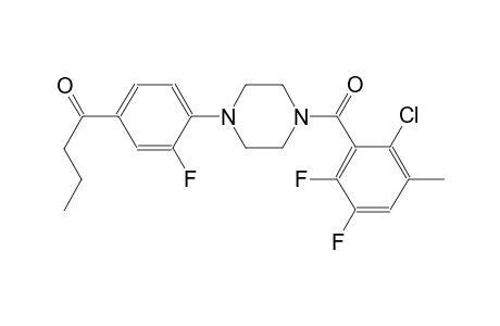 1-butanone, 1-[4-[4-(2-chloro-5,6-difluoro-3-methylbenzoyl)-1-piperazinyl]-3-fluorophenyl]-