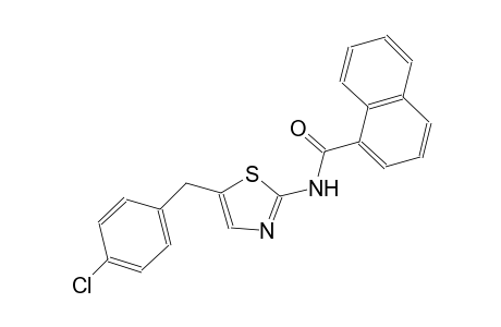 1-naphthalenecarboxamide, N-[5-[(4-chlorophenyl)methyl]-2-thiazolyl]-