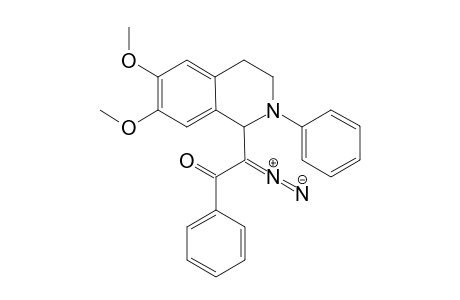 2-Diazo-2-(6,7-dimethoxy-2-phenyl-1,2,3,4-tetrahydroisoquinolin-1-yl)-1-phenylethanone