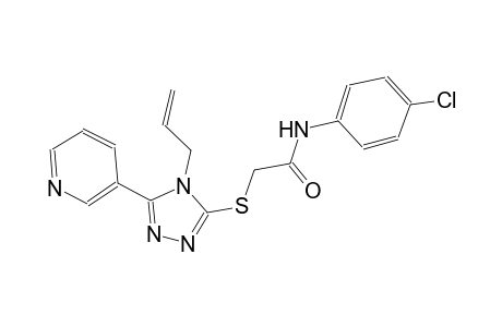 2-{[4-allyl-5-(3-pyridinyl)-4H-1,2,4-triazol-3-yl]sulfanyl}-N-(4-chlorophenyl)acetamide