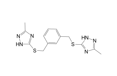 1H-1,2,4-Triazole, 3-methyl-5-[[[3-[[(3-methyl-1H-1,2,4-triazol-5-yl)thio]methyl]phenyl]methyl]thio]-