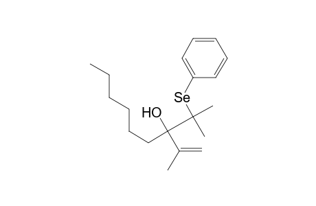 1-Nonen-3-ol, 2-methyl-3-[1-methyl-1-(phenylseleno)ethyl]-, (.+-.)-