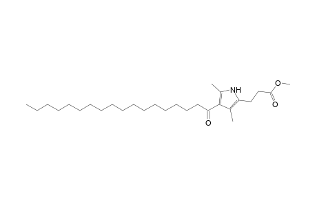 Methyl 3-[(3',5'-dimethyl-4'-octadecanoyl)pyrrol-2'-yl]propionate