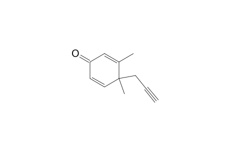 2,5-Cyclohexadien-1-one, 3,4-dimethyl-4-(2-propynyl)-
