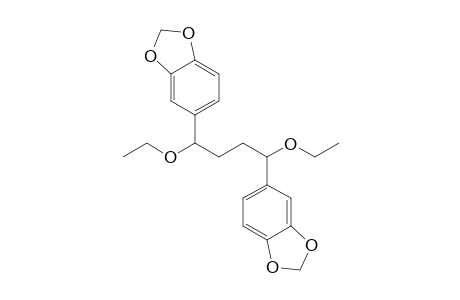 1,4-Bis(3',4'-dioxymethylenephenyl)-1,4-diethoxybutane
