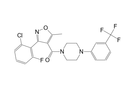 1-{[3-(2-chloro-6-fluorophenyl)-5-methyl-4-isoxazolyl]carbonyl}-4-[3-(trifluoromethyl)phenyl]piperazine