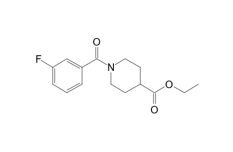 Isonipecotic acid, N-(3-fluorobenzoyl)-, ethyl ester