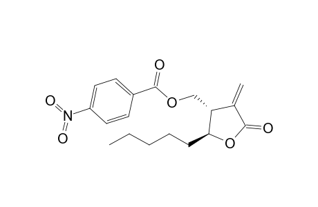 4-Nitrobenzoic acid (2S*,3S*)-4-methylene-5-oxo-2-pentyltetrahydrofuran-3-yl methyl ester