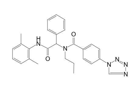 N-[2-(2,6-dimethylanilino)-2-keto-1-phenyl-ethyl]-N-propyl-4-(tetrazol-1-yl)benzamide