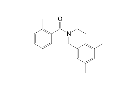 Benzamide, 2-methyl-N-(3,5-dimethylbenzyl)-N-ethyl-