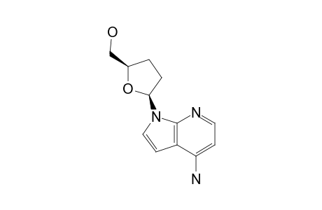 4-AMINO-1-(2,3-DIDEOXY-BETA-D-GLYCERO-PENTOFURANOSYL)-1H-PYRROLO-[2,3-B]-PYRIDINE