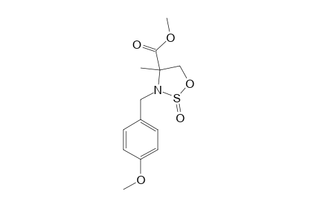 (+/-)-3-(4-METHOXYBENZYL)-4-METHYL-2-LAMBDA(4)-1,2,3-OXATHIAZOLIDINE-4-CARBOXYLIC-ACID-METHYLESTER;MAJOR-DIASTEREOISOMER