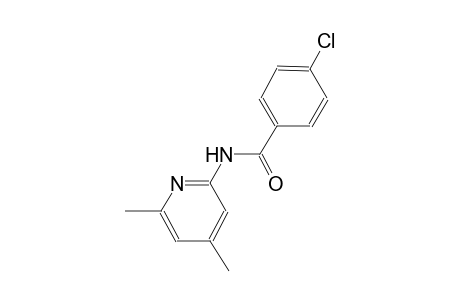 4-chloro-N-(4,6-dimethyl-2-pyridinyl)benzamide