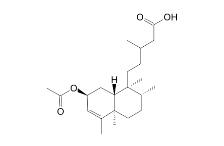 (1S,2R,4aR,7S,8aR)-7-(Acetyloxy)-octahydro-.beta.,1,2,4a,5-pentamethylnaphthalene-1-pentanoic Acid