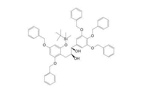 (1S,2S)-1-(3,4,5-Tri(benzyloxy)phenyl]-3-[2,4-bis(benzyloxy-6-(tert-butyldimethylsilyloxy)phenyl]propane-1,2-diol